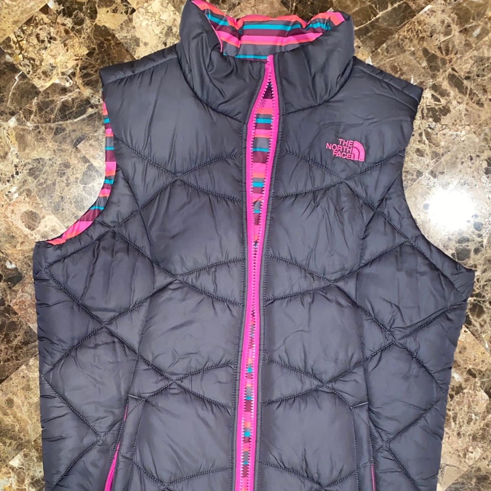 Girls, YXL, The North Face reversible vest